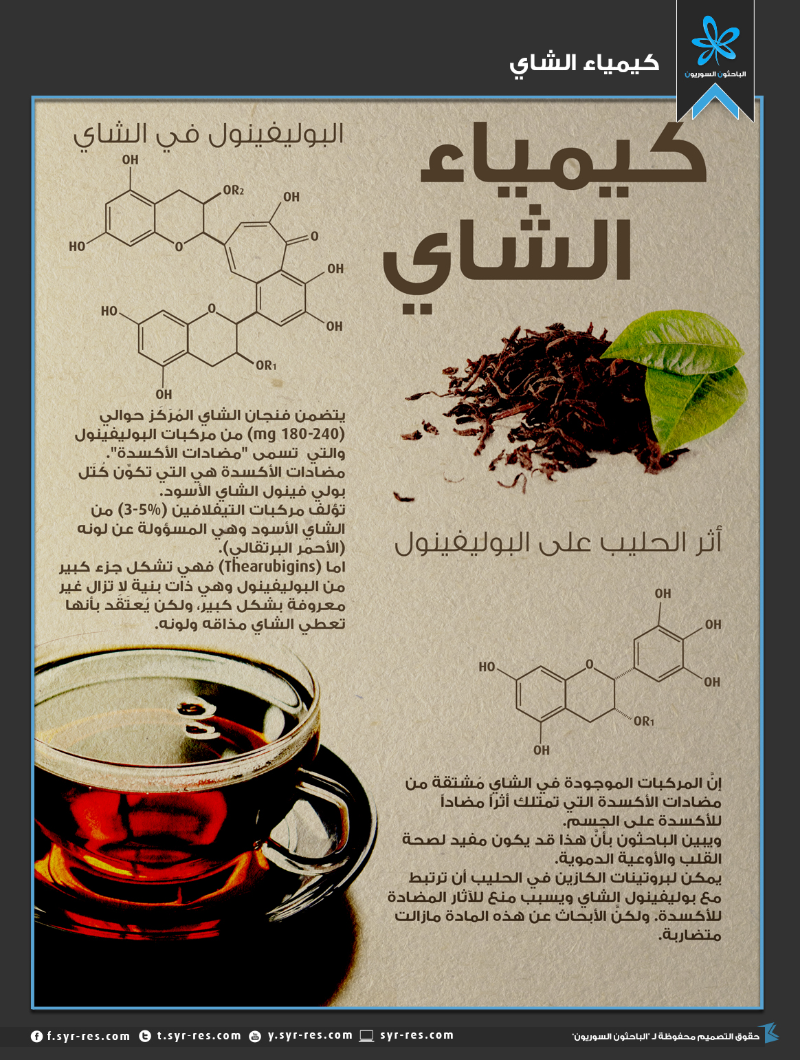 الباحثون السوريون كيمياء الشاي