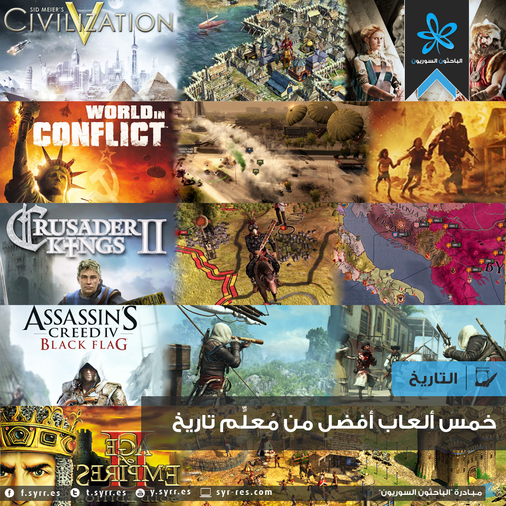 الباحثون السوريون خمس ألعاب أفضل من م عل م تاريخ